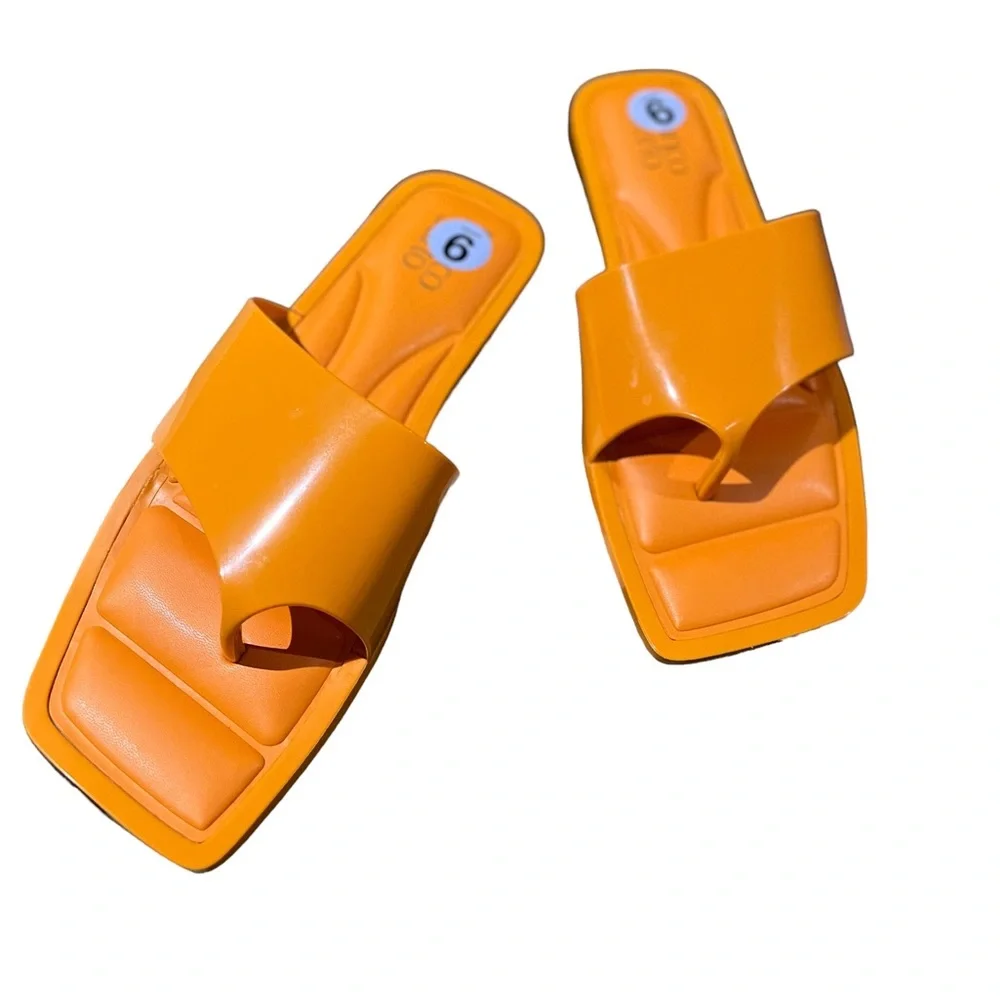 NEW Franco Sarto Women's Sorrento Slide Sandal In Color Citrus